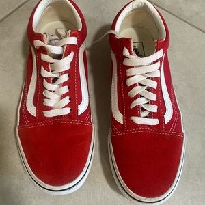 RED OLD SKOOL VANS